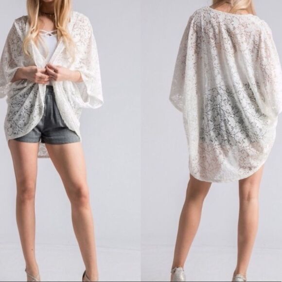 Paisley  Lace‎  Kimono - Picture 2 of 7